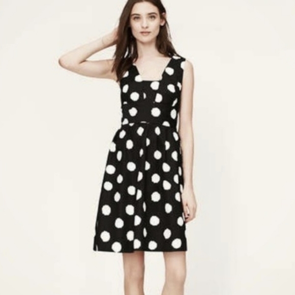 LOFT Dresses & Skirts - Loft Beautiful Thick Polka Dot Dress